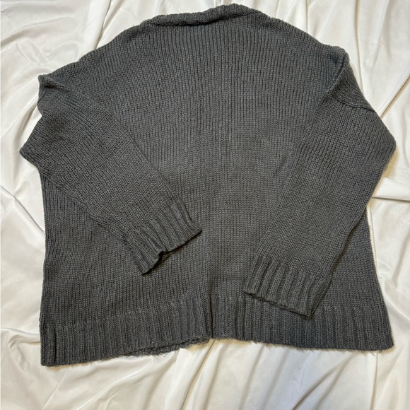 Wooden Ships Gray Wool Blend Fox Sweater Size M/L - Picture 2 of 3